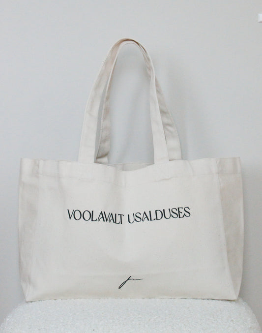 KANVASKOTT MODERNSE FONDIGA "VOOLAVALT USALDUSES"