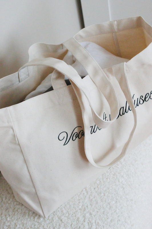 KANVASKOTT SKRIPTFONDIGA "VOOLAVALT USALDUSES"